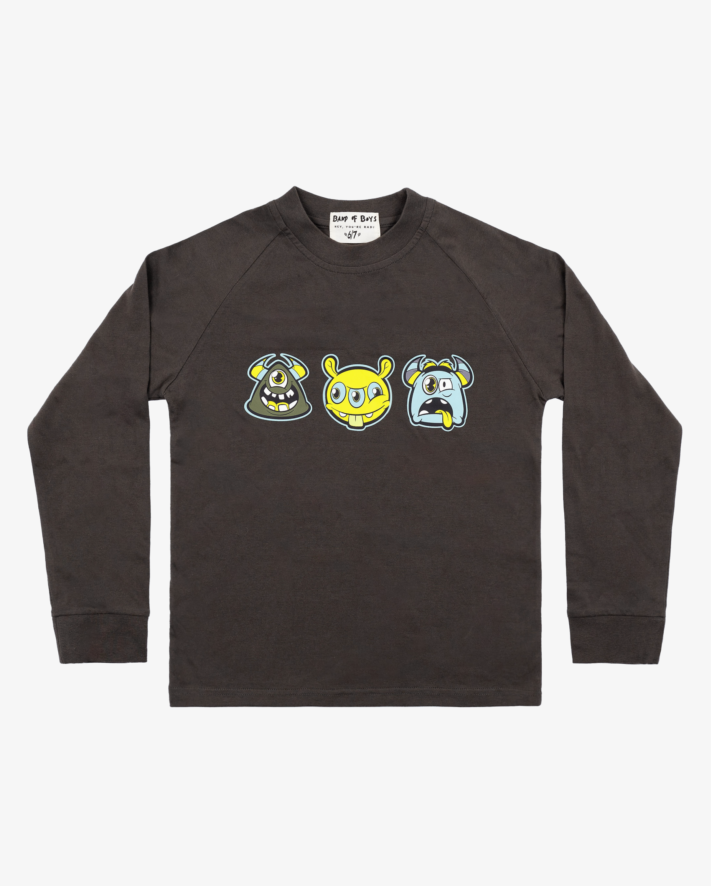 BAND OF BOYS | Charcoal Monster LS Tee