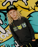 BAND OF BOYS | Charcoal Monster LS Tee