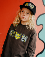 BAND OF BOYS | Charcoal Monster LS Tee