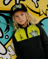 BAND OF BOYS | Charcoal Monster Quarter-Zip Crew