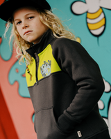 BAND OF BOYS | Charcoal Monster Quarter-Zip Crew