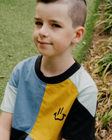 BAND OF BOYS | Colour Block Harlequin SS Tee