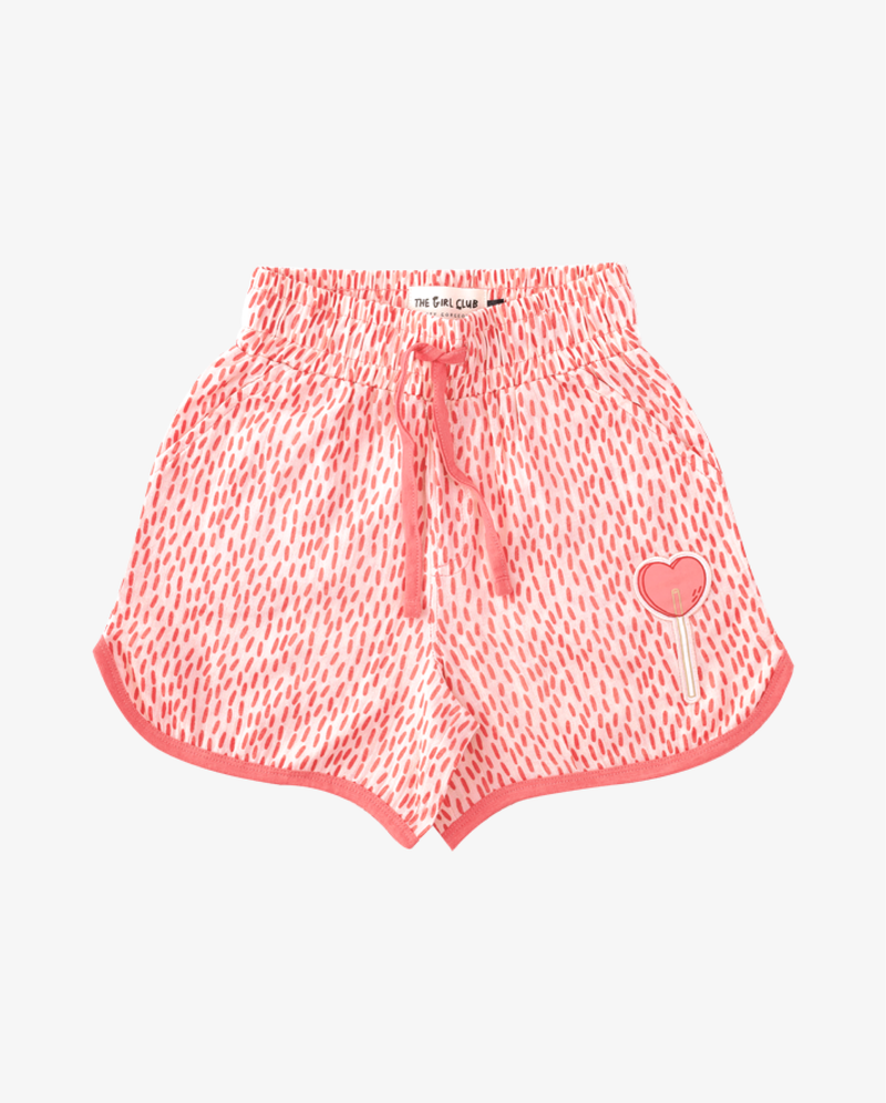 THE GIRL CLUB | Coral Lollipop Muslin Shorts