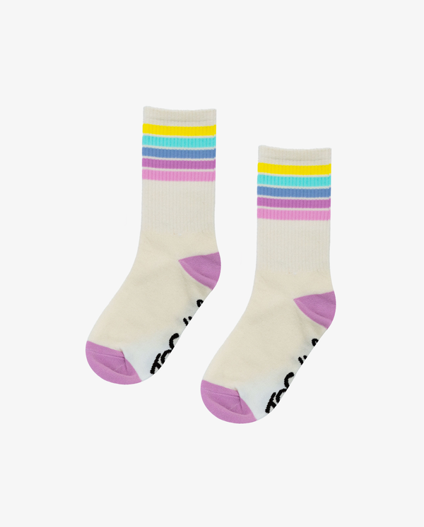 THE COLLECTIBLES | Cream Rainbow Socks