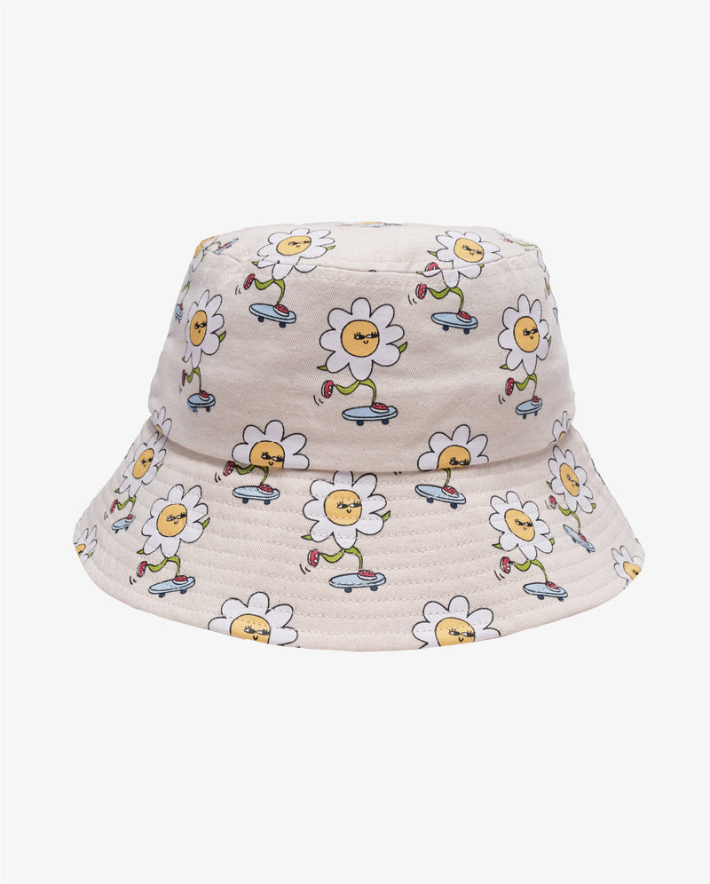 Cream Daisy Skater On Repeat Bucket Hat