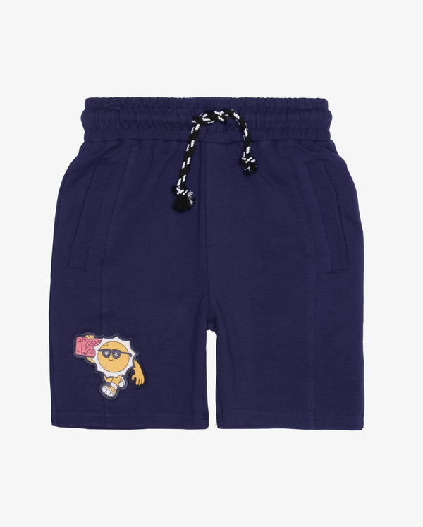 BOB SAMPLE | Have A Good Day Navy Shorts (SECOND), Size 14