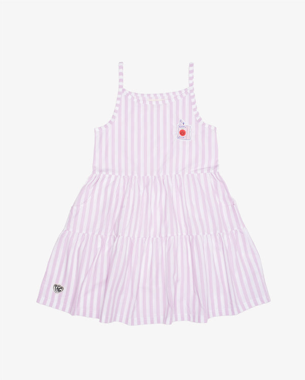 TGC SAMPLE | Dress Poplin Cotton Summer Play Pink Stripe (SAMPLE), Size 5