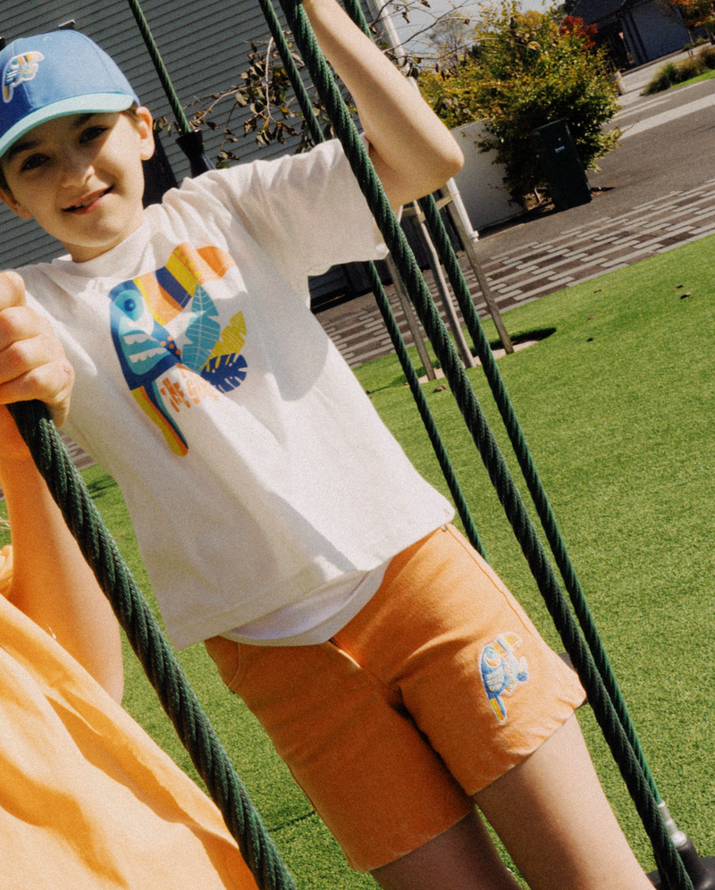 THE GIRL CLUB | Toucan Resort Denim Shorts