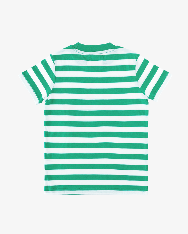 BAND OF BOYS | Green Striped Smile Tee