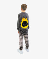BAND OF BOYS | Grey Marle Flame Guy Tee