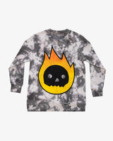BAND OF BOYS | Grey Tie-Dye Flame Guy Crew