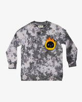 BAND OF BOYS | Grey Tie-Dye Flame Guy Crew