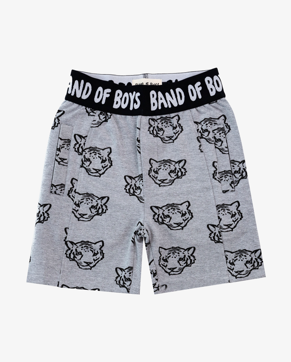 BAND OF BOYS | Grey Tiger on Repeat Shorts