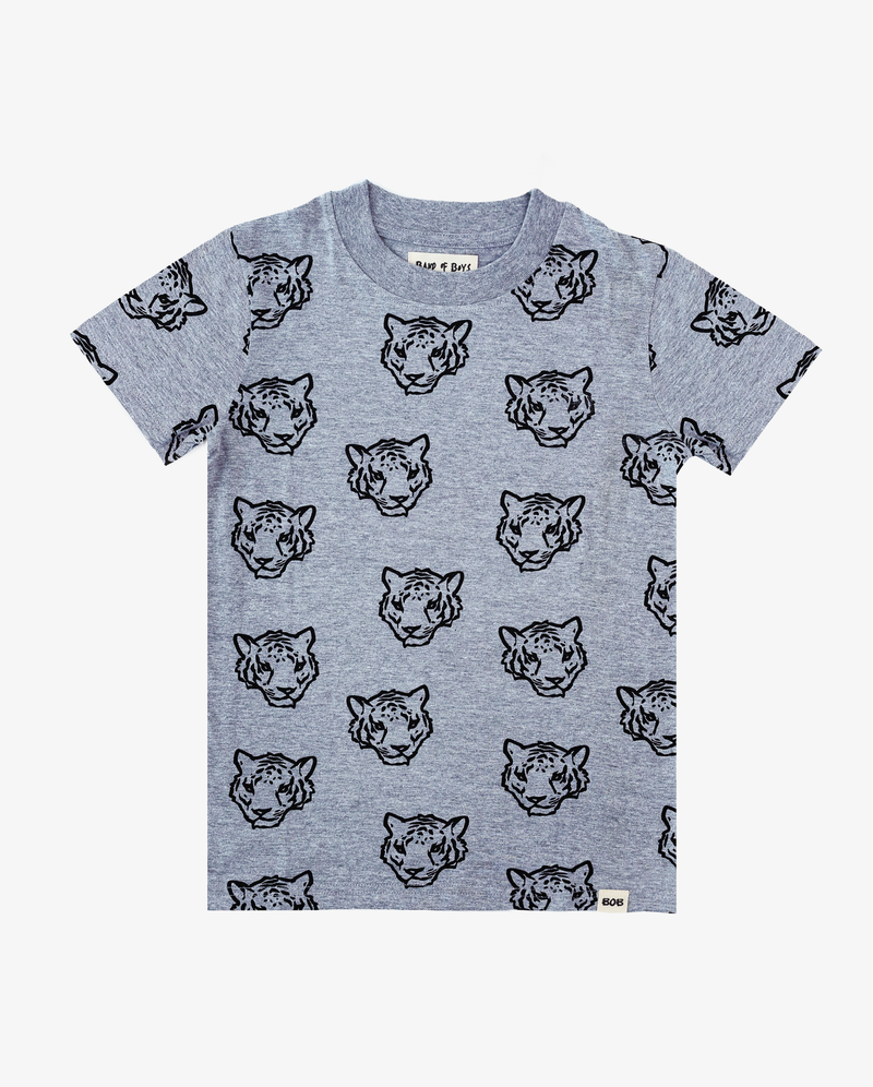 BAND OF BOYS | Grey Tiger on Repeat Tee