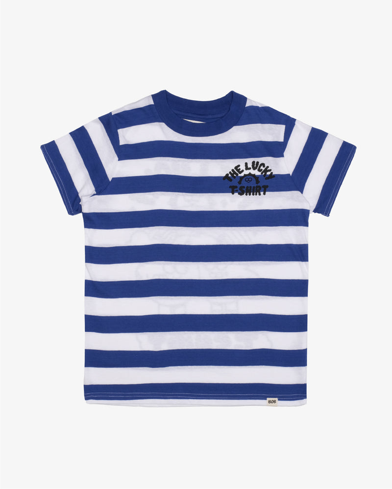 The Lucky T-Shirt Stripe Tee Flatlay - Front