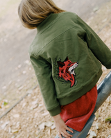 THE GIRL CLUB | Khaki Fox Bomber Jacket