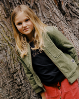 THE GIRL CLUB | Khaki Fox Bomber Jacket