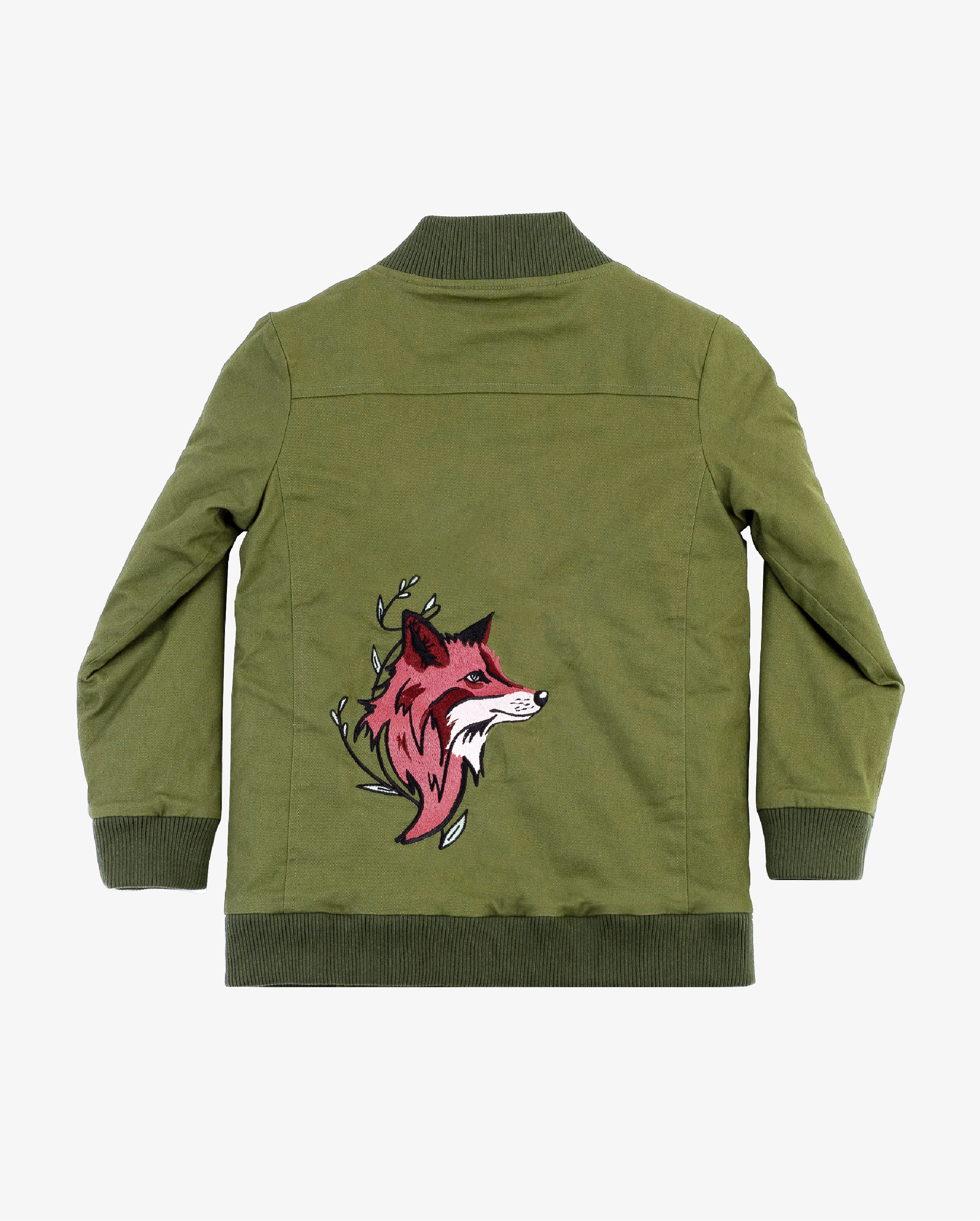 THE GIRL CLUB | Khaki Fox Bomber Jacket