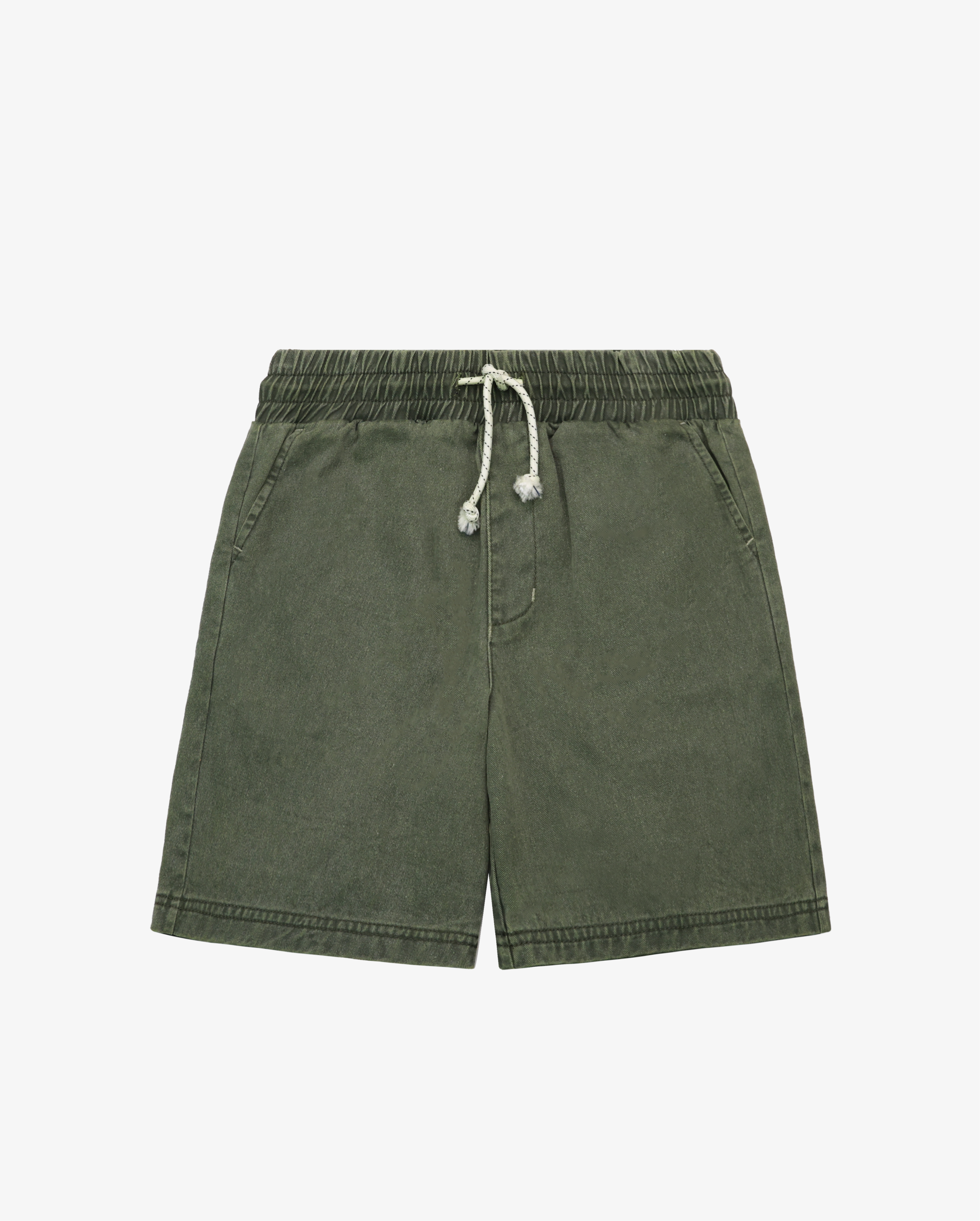 Band of boys khaki green cotton twill shorts