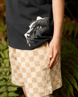 Band of boys latte beige checker shorts 