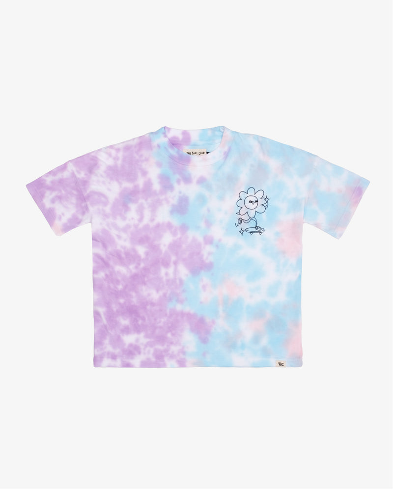 Lavender Tie-Dye Flower Power Tee THE GIRL CLUB