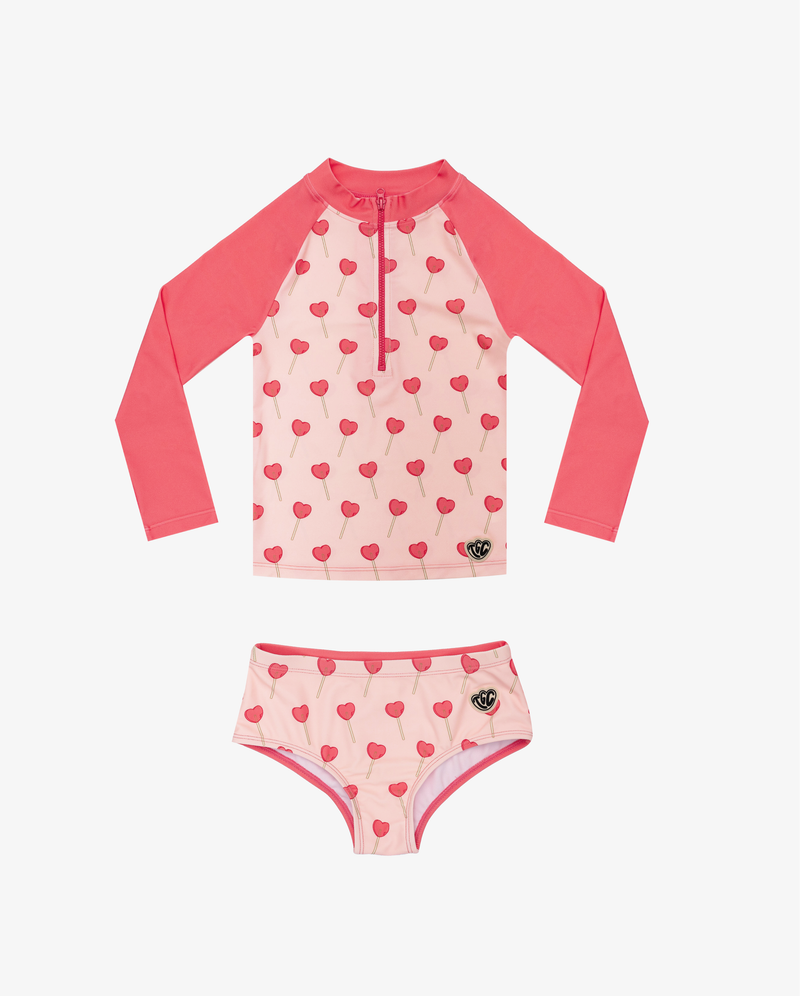 THE GIRL CLUB | Lollipop Long Sleeve Rash Shirt Set