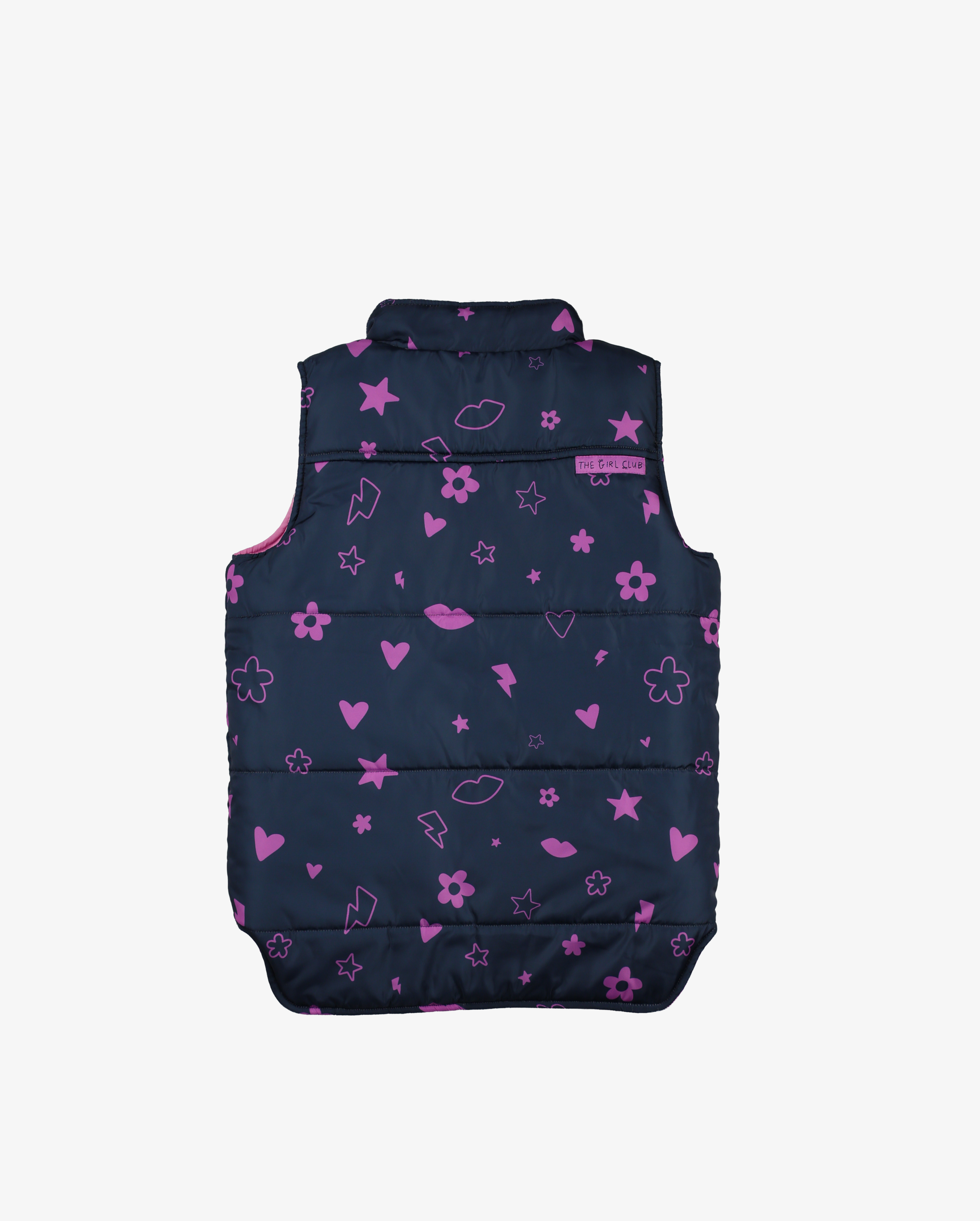 THE GIRL CLUB | Ombre Reversible Puffer Vest