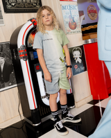 Band of Boys ombre blue green dip dye shorts