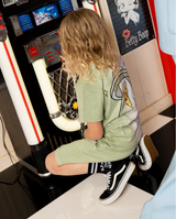 Band of Boys ombre blue green dip dye shorts