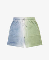 Band of Boys ombre blue green dip dye shorts