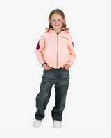 THE GIRL CLUB | Pink Heart Zip Hood