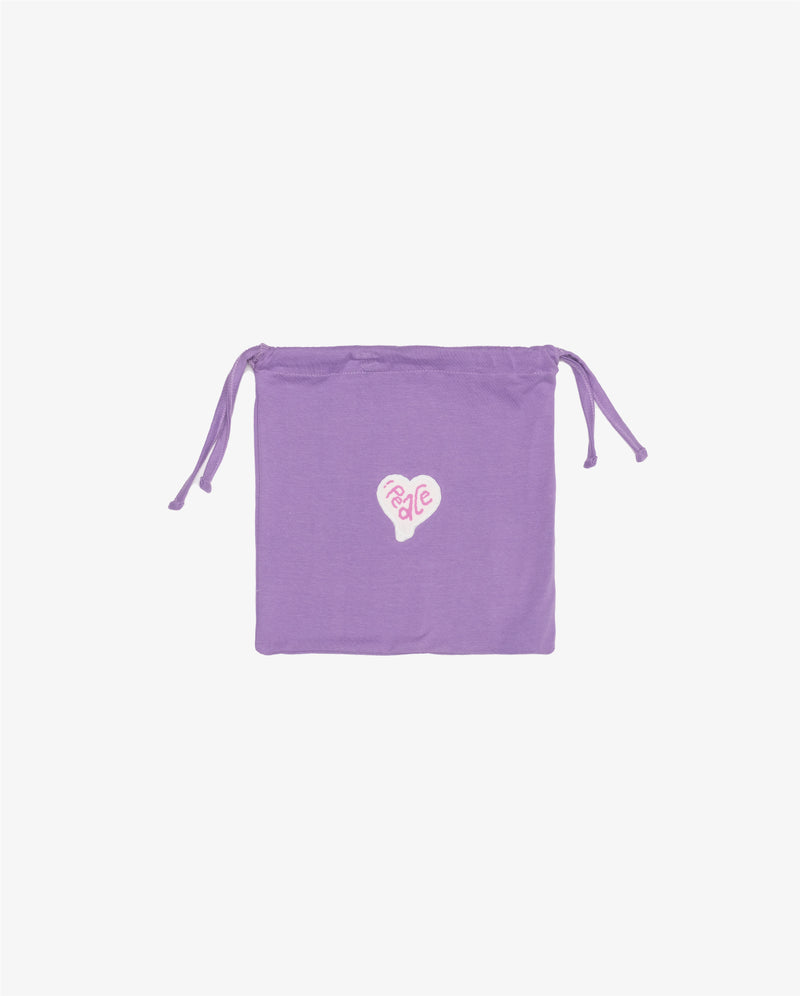 Lavender Peace Heart Summer PJs Bag