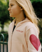 THE GIRL CLUB | Pink Heart Zip Hood