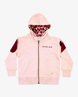 THE GIRL CLUB | Pink Heart Zip Hood