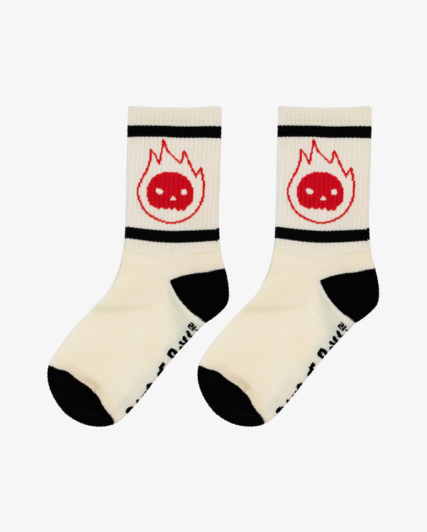 THE COLLECTIBLES | Red Flame Guy Socks