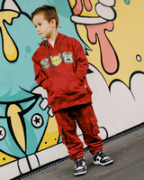 BAND OF BOYS | Red Cargo Track Pants