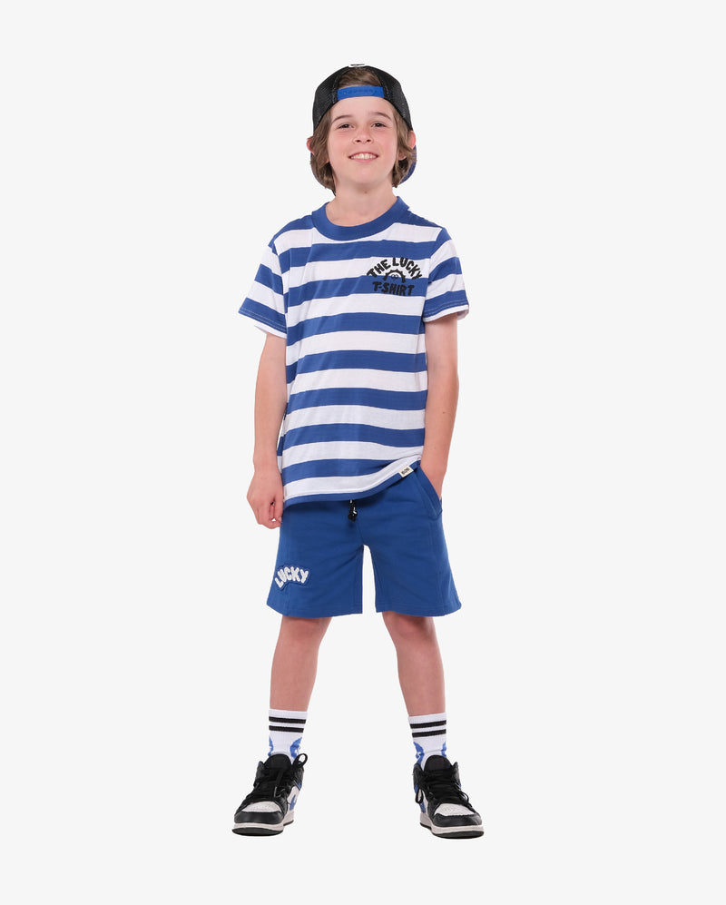 The Lucky T-Shirt Stripe Tee - Model Front