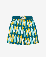 Green Band of Boys Surfboard Board Shorts
