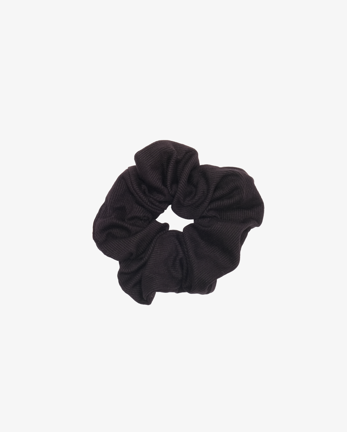 THE COLLECTIBLES | Black Rib Scrunchie