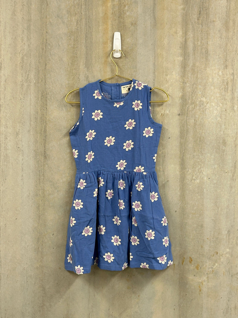 TGC SAMPLE |  Blue Daisy on Repeat Dress (OOAK), Size 8