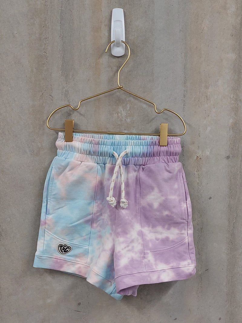 TGC SAMPLE | Shorts Panel Shorts Lavender Tie-Dye (OOAK), Size 7