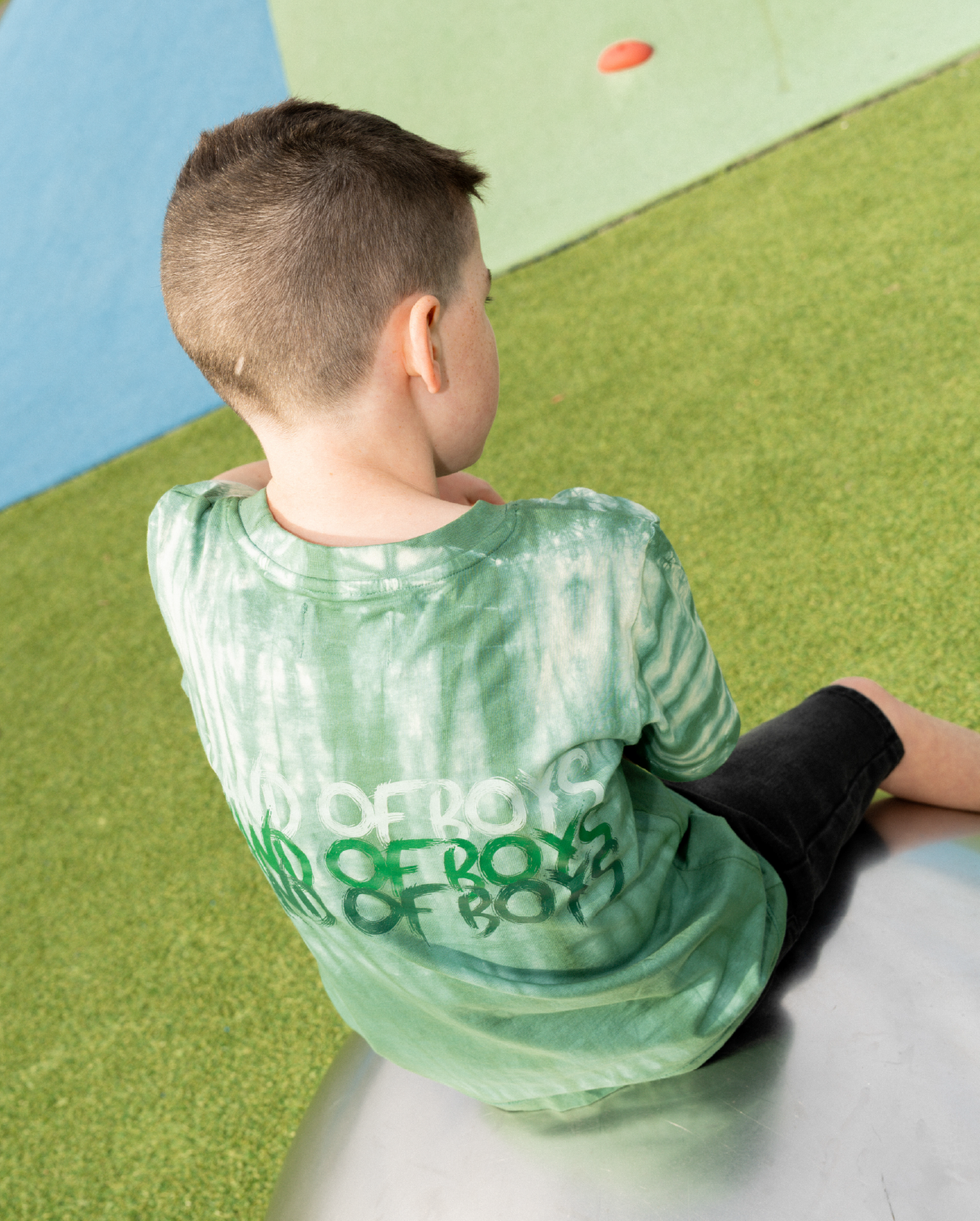 BAND OF BOYS | Tie-Dye Green Painted Tee