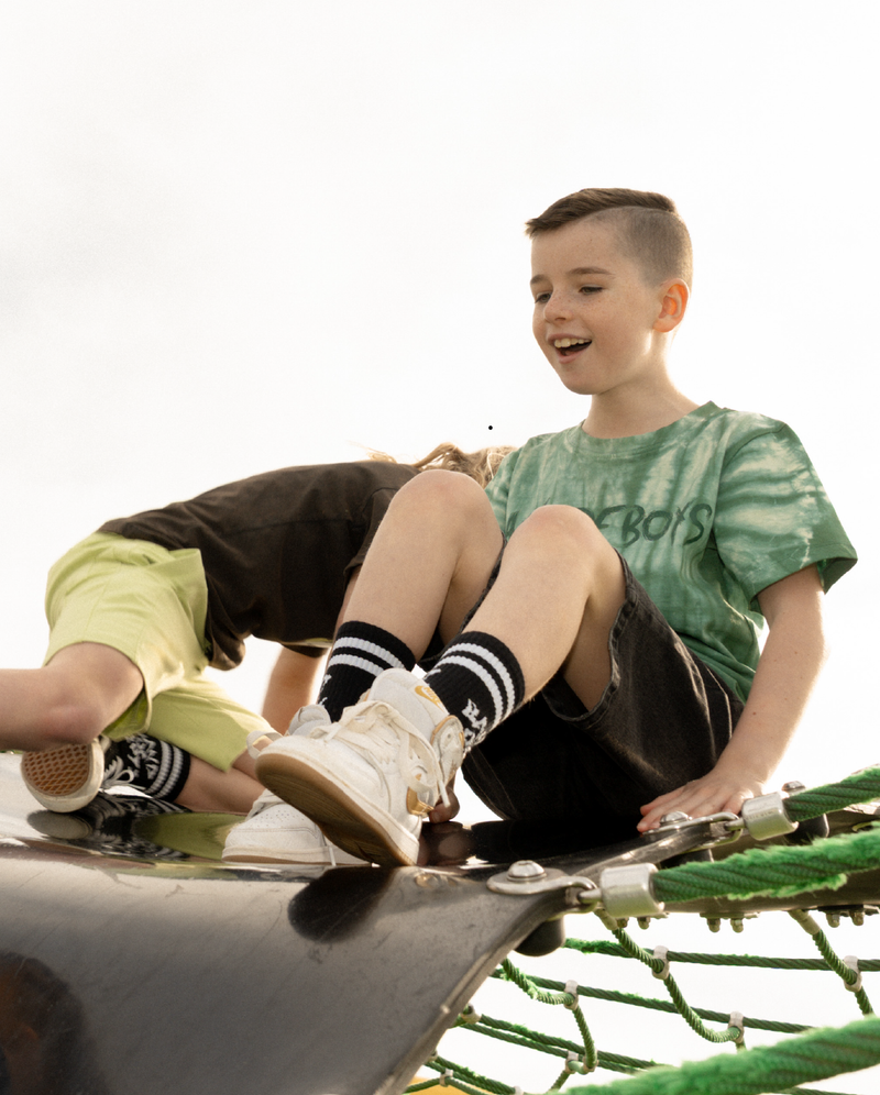 BAND OF BOYS | Tie-Dye Green Painted Tee