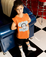 Band of Boys washed orange vintage Good Vibes tank singlet