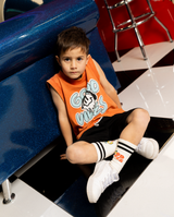 Band of Boys washed orange vintage Good Vibes tank singlet