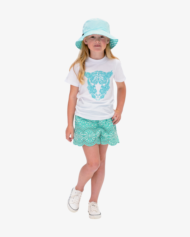 THE GIRL CLUB | White Lace Tiger Tee