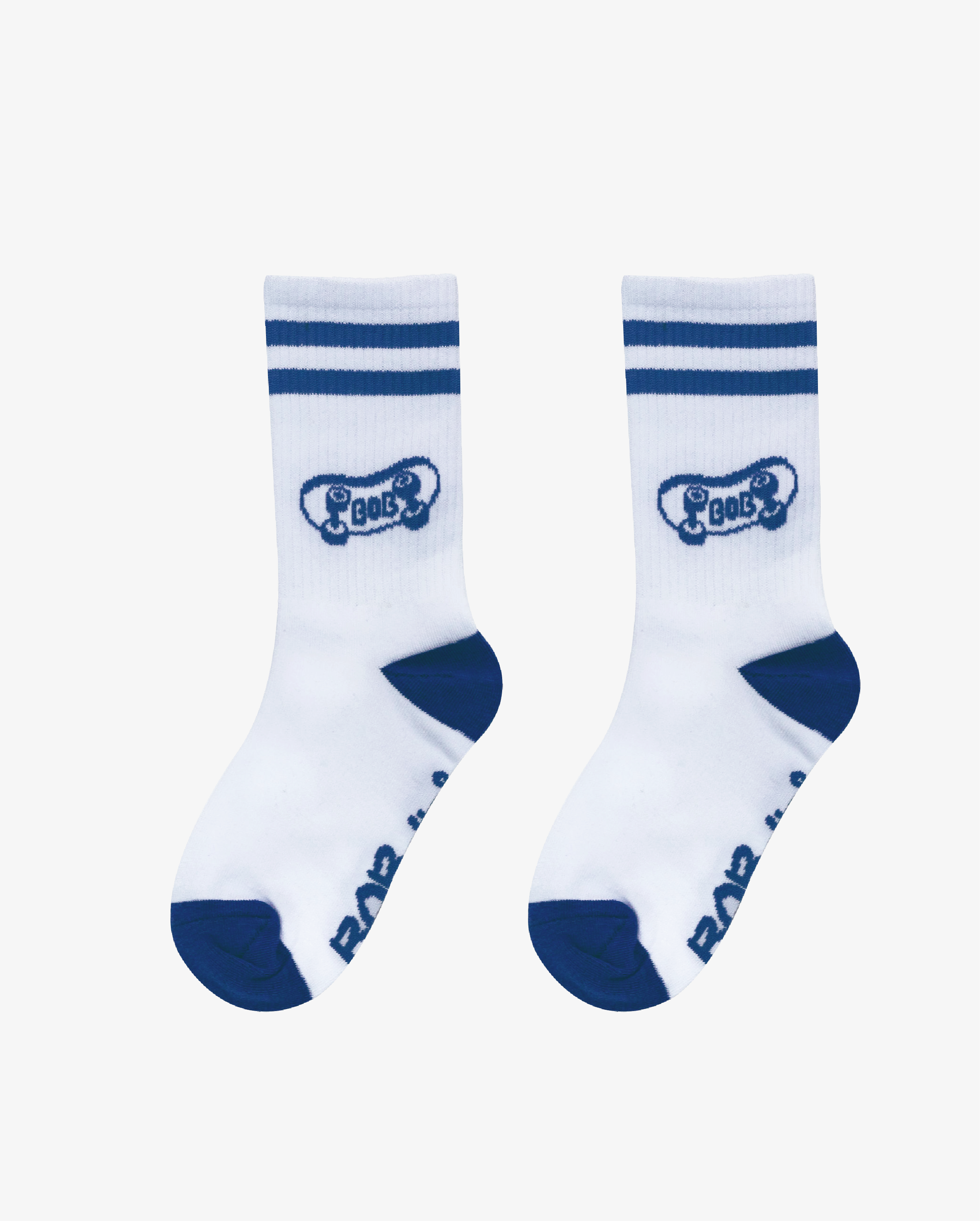 THE COLLECTIBLES | White Skate Board Socks