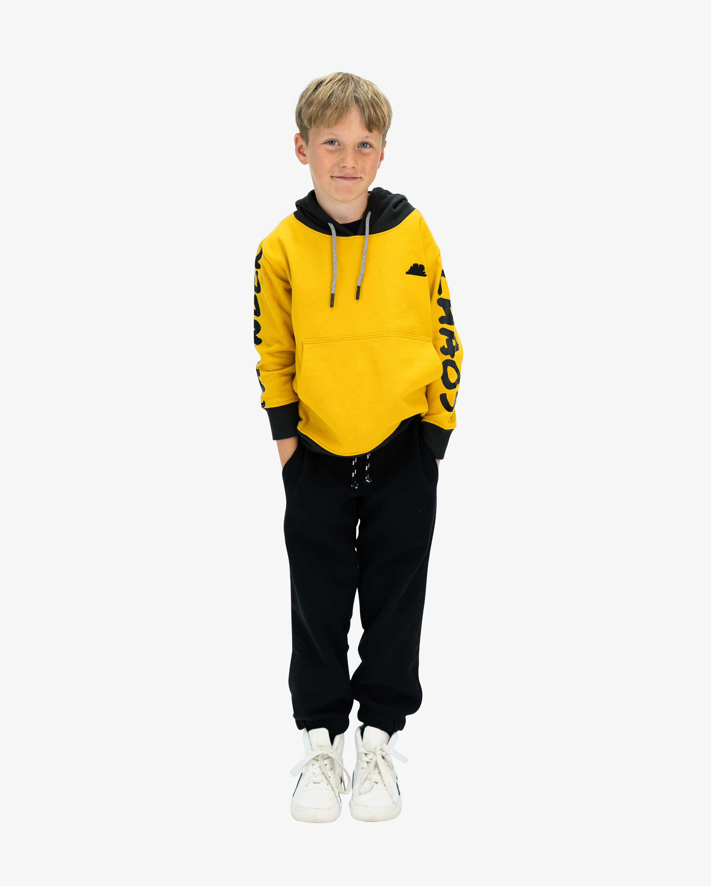 BAND OF BOYS | Yellow + Black Thunder Chaos Hood