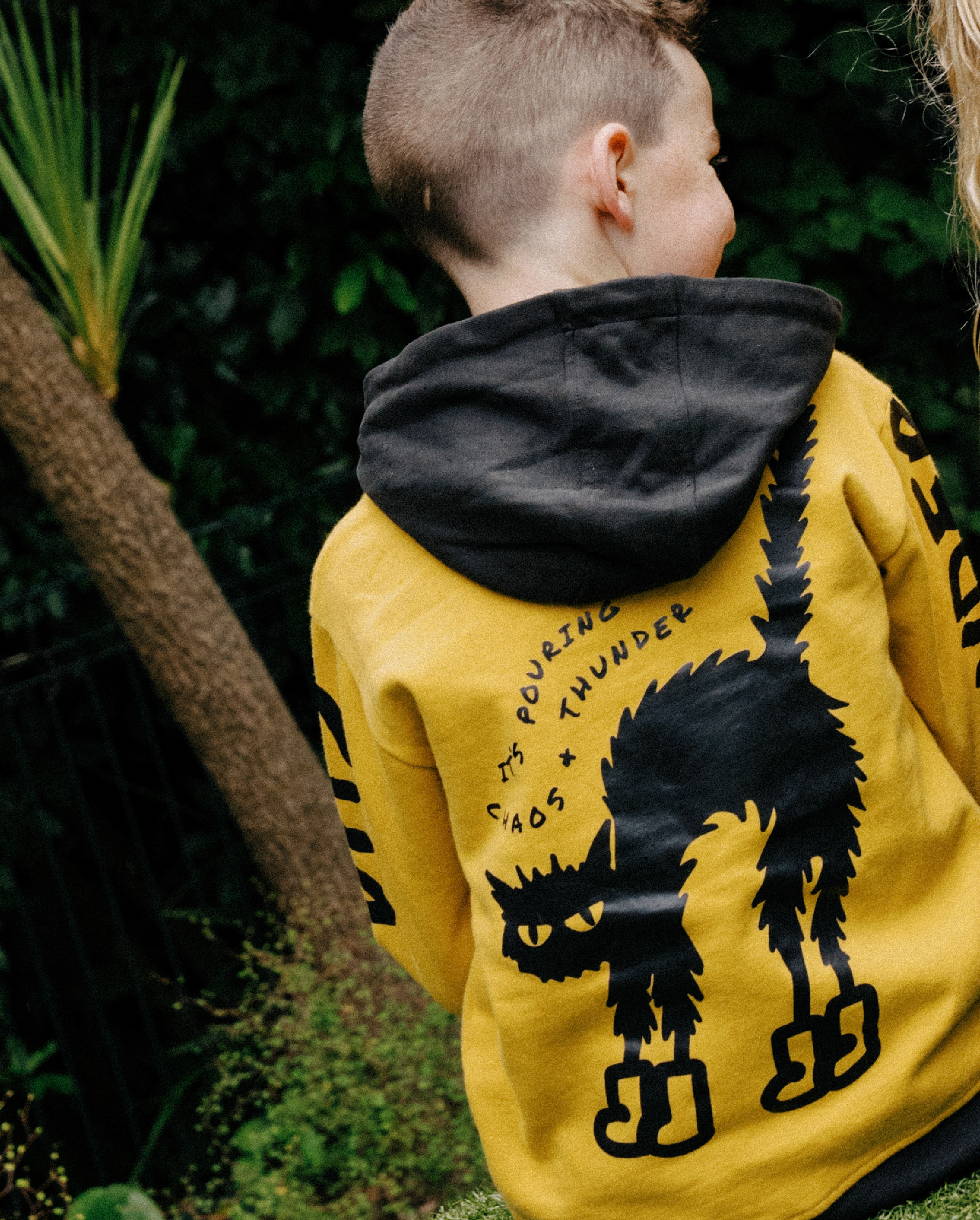 BAND OF BOYS | Yellow + Black Thunder Chaos Hood