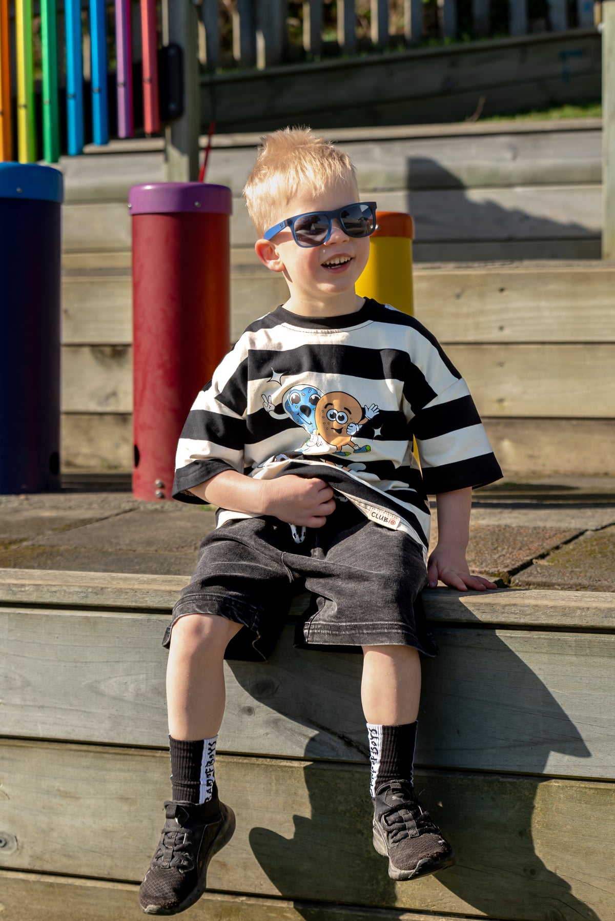 BAND OF BOYS | Black Wash Denim Shorts
